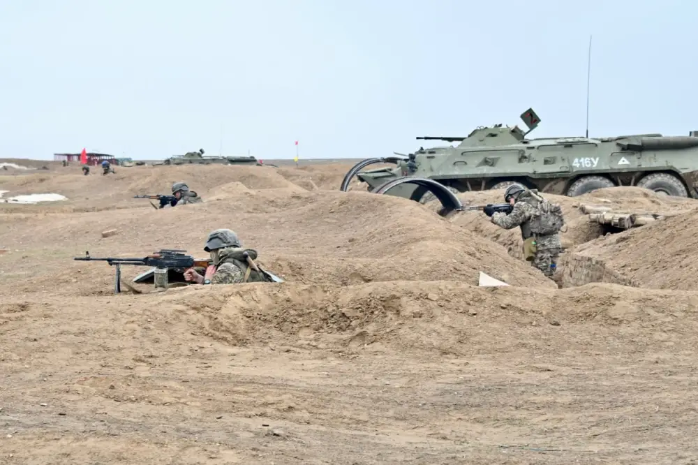 В Конаевском гарнизоне прошло ротное тактическое учение (4)