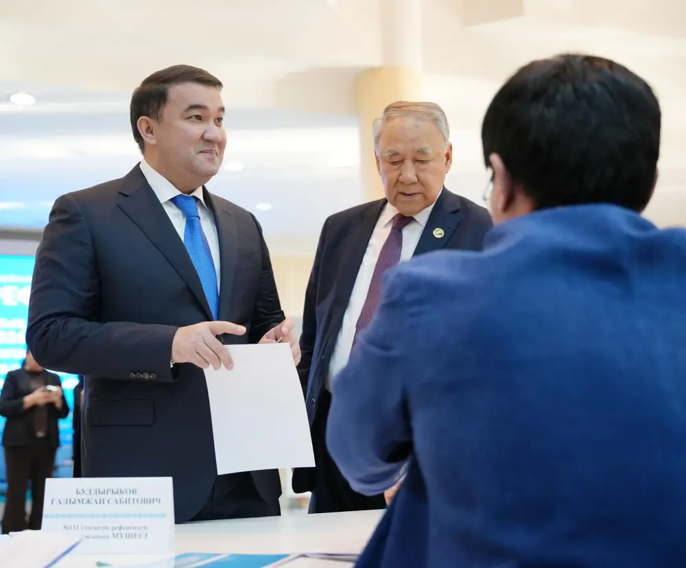 Нуралхан Кушеров проголосовал на референдуме в Туркестанской области Актобе