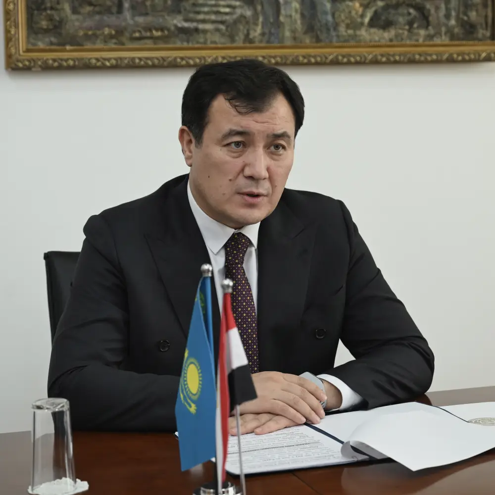 Заместитель министра иностранных дел Казахстана встретился с послом Египта в Астане Актобе