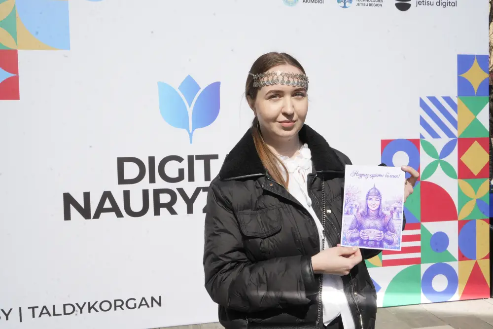 «Digital Nauryz» в Жетісу: с помощью ИИ жители смогли создать свои портреты в образе казахских батыров (2)