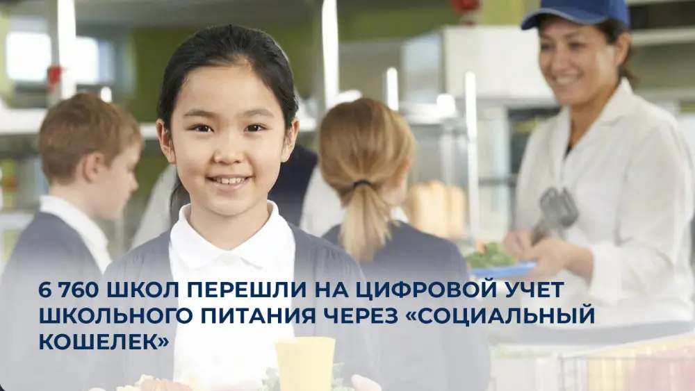 Казахстан: 6 760 школ внедрили цифровой учет питания Актобе