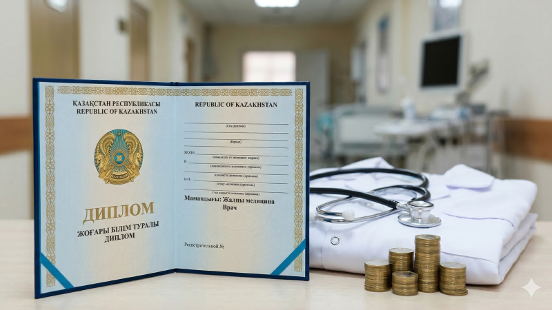 Попытка купить диплом врача за 600 тысяч тенге: социальные последствия мошенничества в Казахстане Актобе