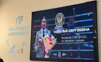 Встреча студентов Kozybayev University с чемпионками мира по боксу и участницами SWAT в СКО