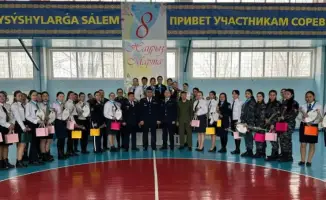 Соревнования женщин-полицейских в Павлодаре
