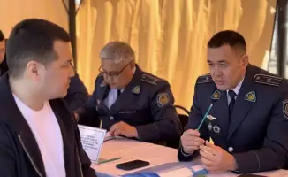 Полиция провела акцию “Приемная на дороге” в области Жетысу