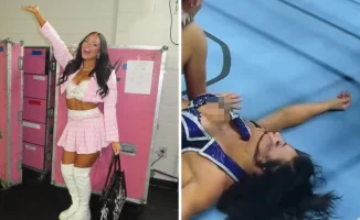 Киана Джеймс обнажилась на ринге WWE в прямом эфире