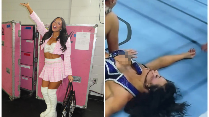Киана Джеймс обнажилась на ринге WWE в прямом эфире Актобе