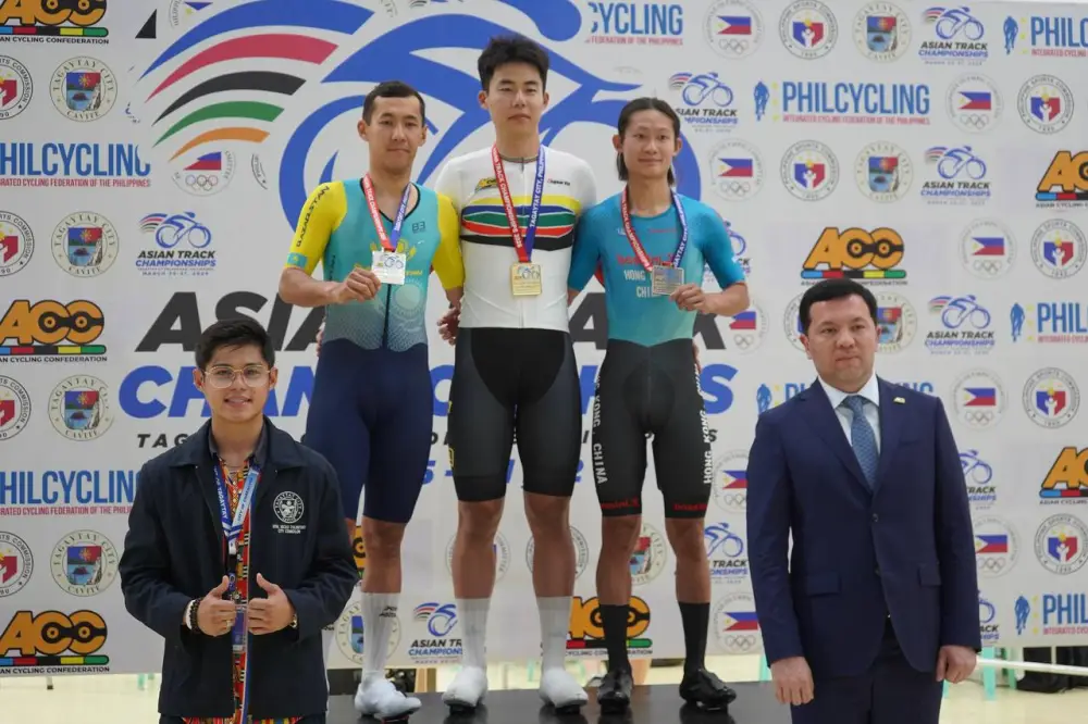 Алишер Жумакан завоевал второе «серебро» на чемпионате Азии по велотреку (2)