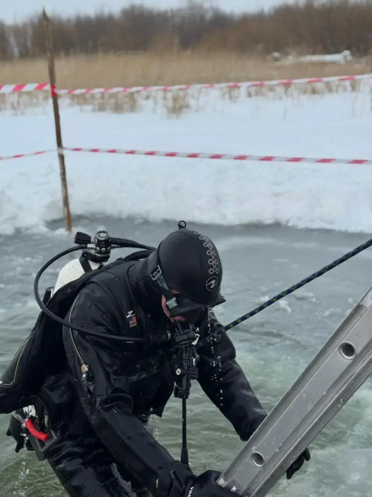 Учения с подводным дроном в СКО: спасатели тренируются на воде Актобе