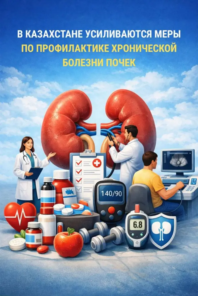 Казахстан усиливает меры по профилактике заболеваний почек Актобе