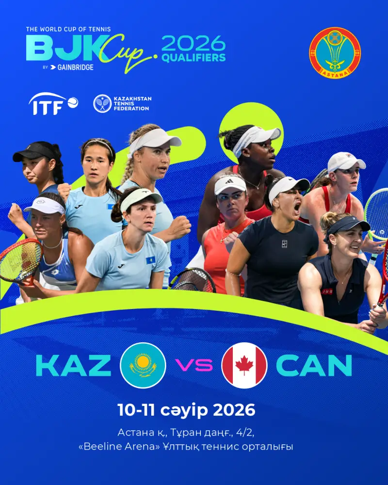 Отборочный этап Кубка Billie Jean King: Казахстан против Канады без Рыбакиной Актобе