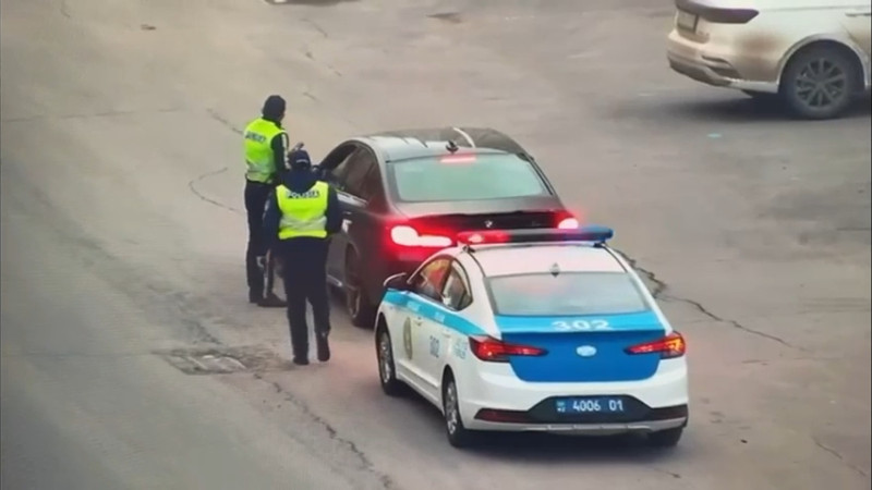 Лихач на BMW задержан в Астане за опасное вождение Актобе