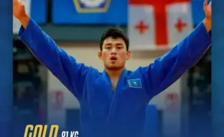 Адилет Алмат завоевал золото на чемпионате Азии по дзюдо в Ордосе