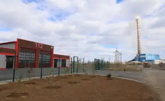 Открытие пожарного поста в поселке Солнечный для защиты населения и Экибастузская ГРЭС-2