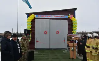 Открытие добровольного пункта пожаротушения в Акбулаке