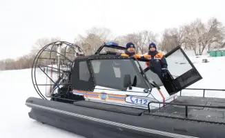 Спасатели Павлодара провели учения по спасению рыбака