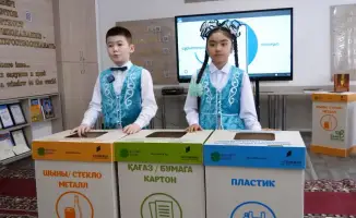 Экобоксы для раздельного сбора отходов в школах Улытау