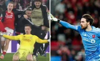 Голкипер Торонто Лука Гавран повторил чудо-гол Анатолия Трубина из матча Бенфика - Реал в Лиге чемпионов