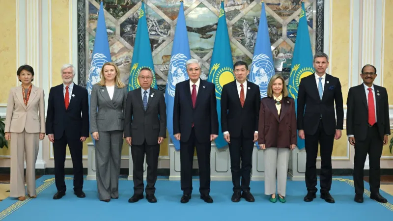 Токаев обсудил сотрудничество с высокими представителями ООН в Алматы Актобе