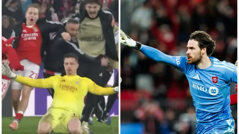 Голкипер Торонто Лука Гавран повторил чудо-гол Анатолия Трубина из матча Бенфика - Реал в Лиге чемпионов Актобе