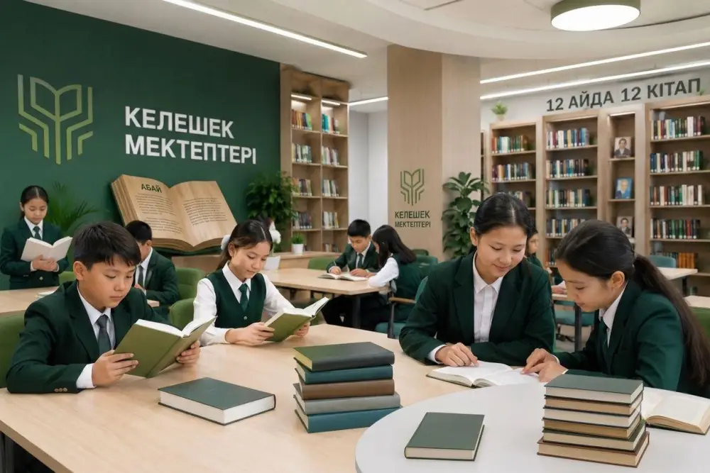 Проект по развитию читательской культуры в школах Казахстана: чтение 12 книг за 12 месяцев Актобе