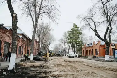 Реконструкция главной улицы Петропавла замена брусчатки модернизация освещения обновление фасадов Актобе