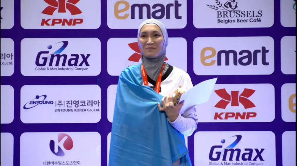 Камиля Досмалова из Алматы одержала победу на чемпионате Азии по паратхэквондо Актобе
