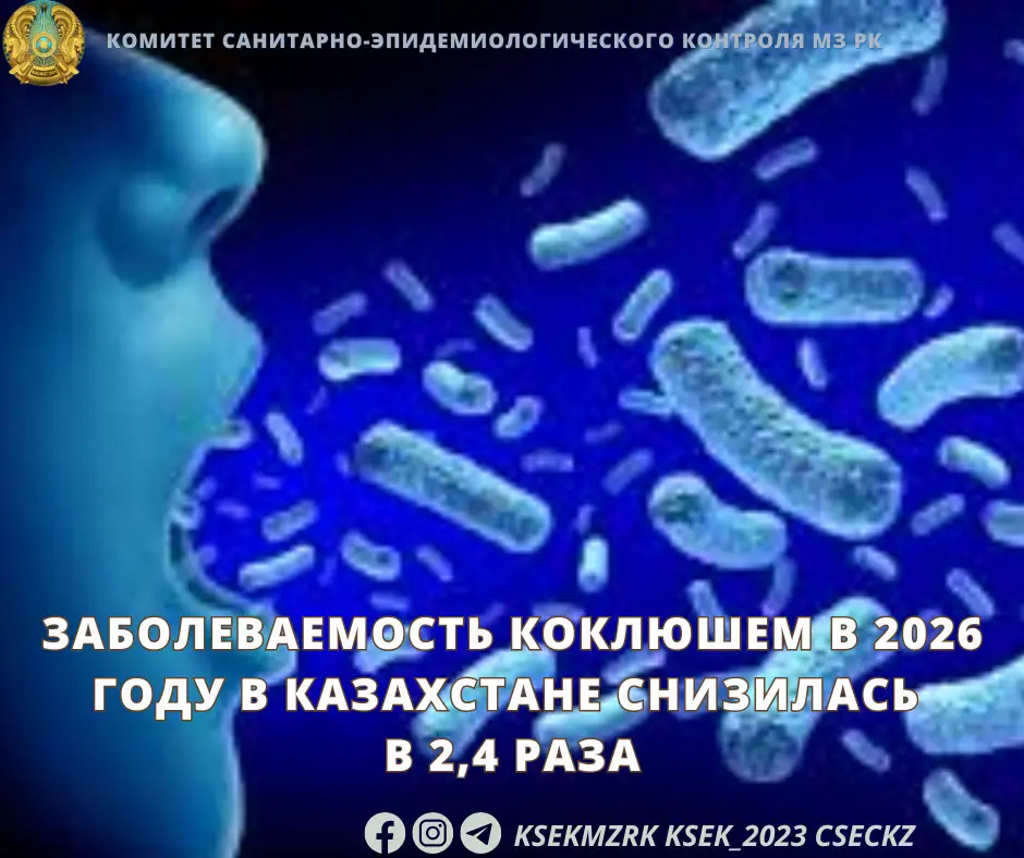 Снижение заболеваемости коклюшем в Казахстане в 2026 году: вакцинация как ключевой фактор Актобе