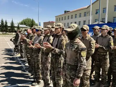 Военно-патриотический сбор молодежи Айбын-2026 в Астане Актобе
