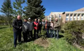 International Students and Alumni of Industrial University Plant "Alley of Generations" in Temirtau