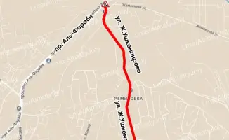 В Алматы временно перекрыт участок улицы Ж.Ушкемпирова для ремонта