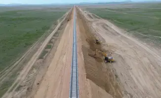 Строительство железнодорожной линии Мойынты Кызылжар в Казахстане