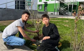 В Астане высадили 10 яблонь и 10 саженцев смородины в рамках мероприятия «Сад будущего»