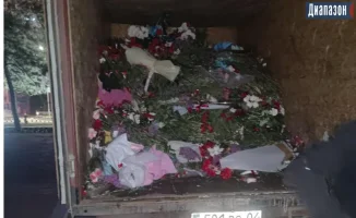 Ночной вандализм: цветы, возложенные к памятнику в честь Дня Победы, исчезли