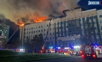 В результате пожара в акимате был оценен ущерб в 90 миллионов тенге.