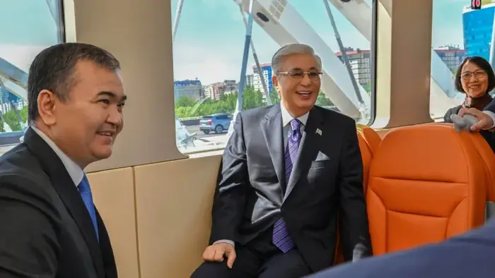 Токаев запустил Astana LRT: Президент прокатился на новом рельсовом пути в будущее Казахстана Актобе