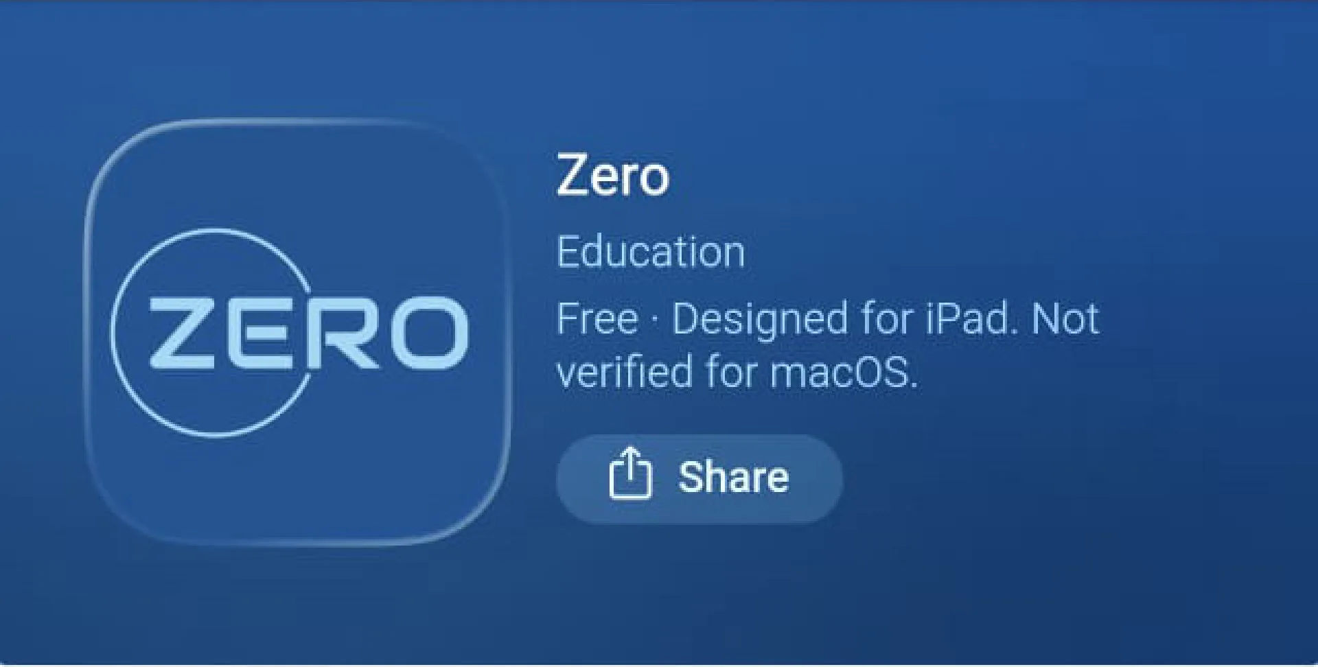 Скриншот из приложения Zero Education