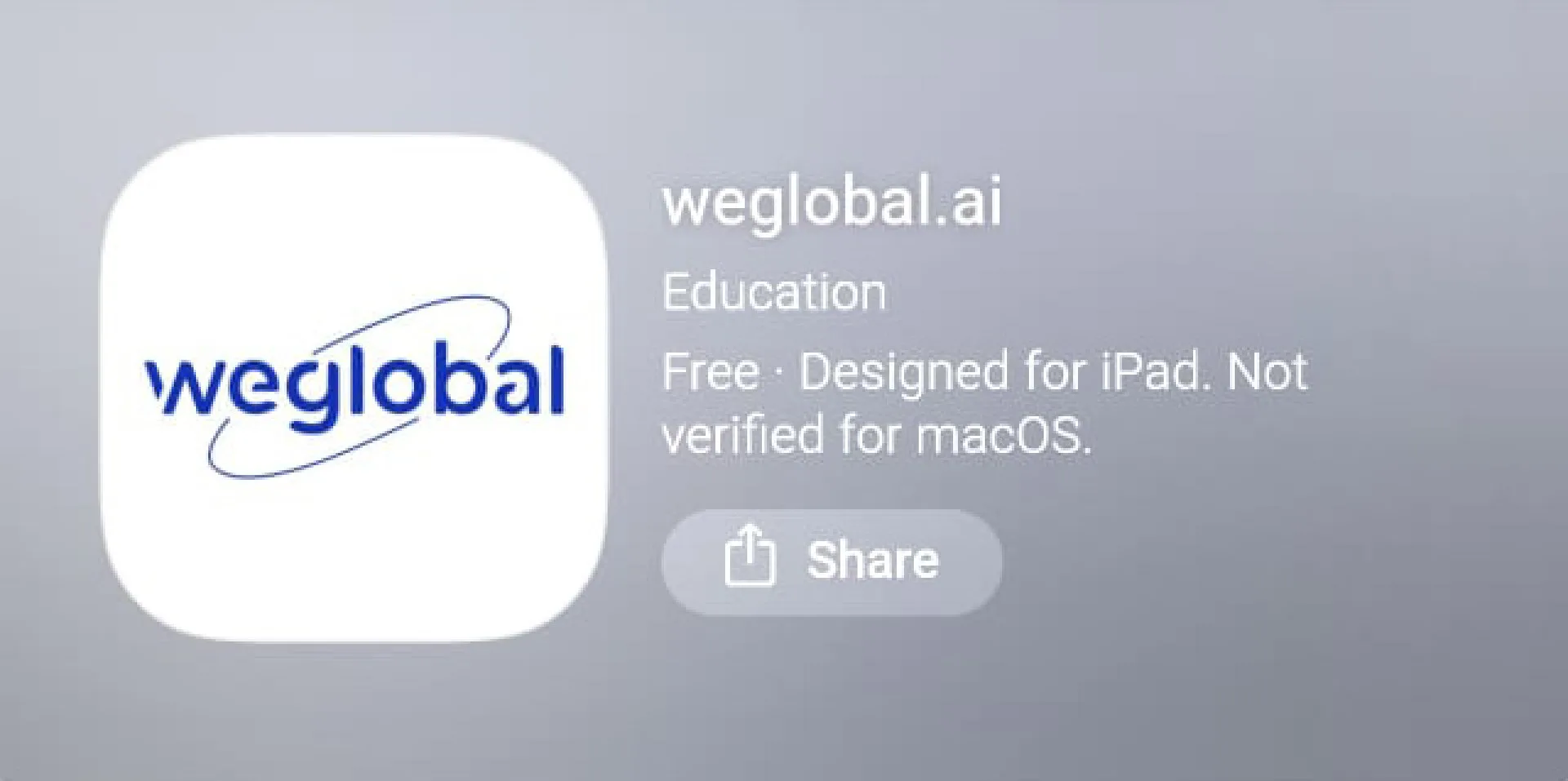 Скриншот из приложения WeGlobal AI