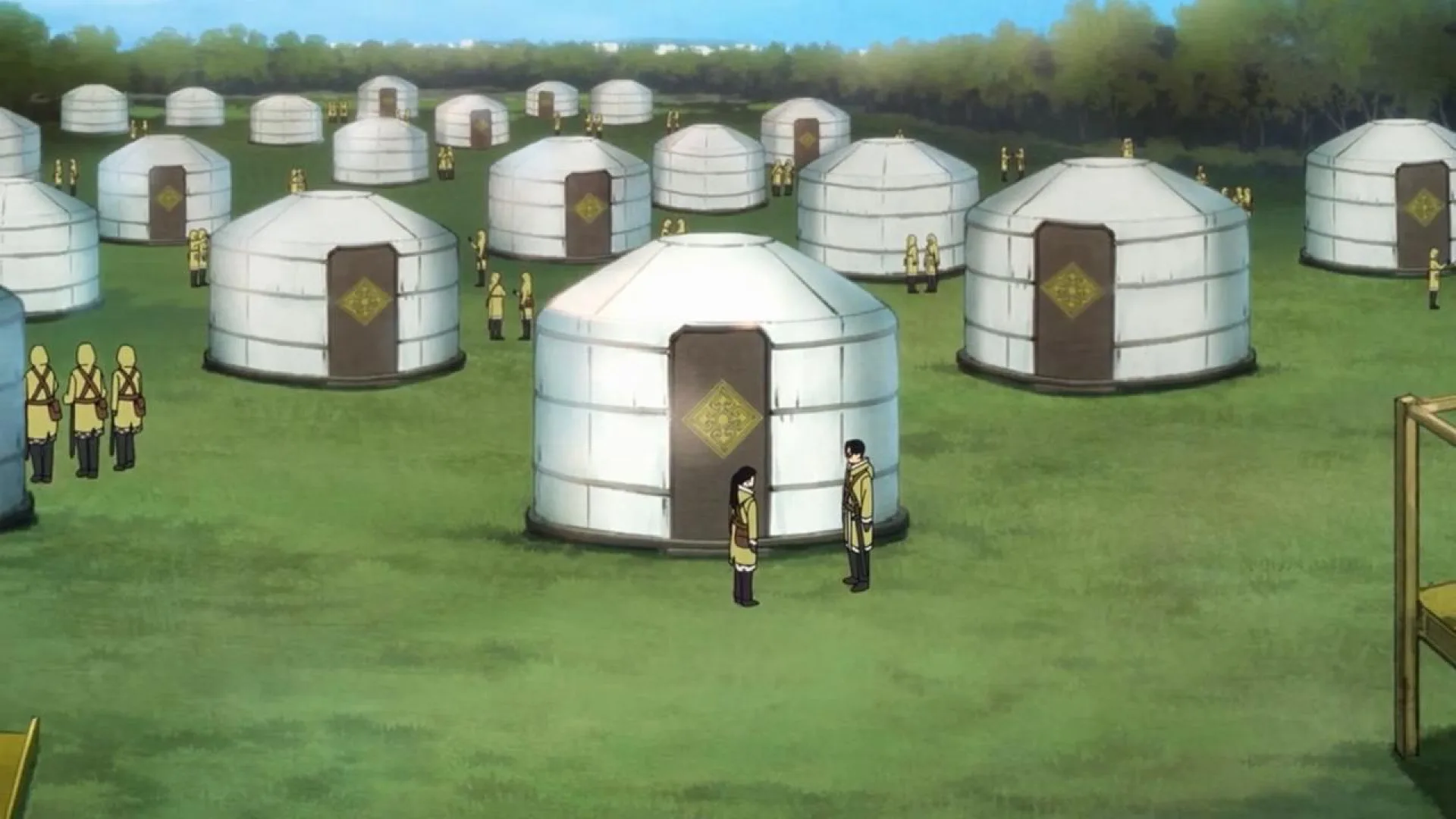 Кадры из аниме Nippon Sangoku