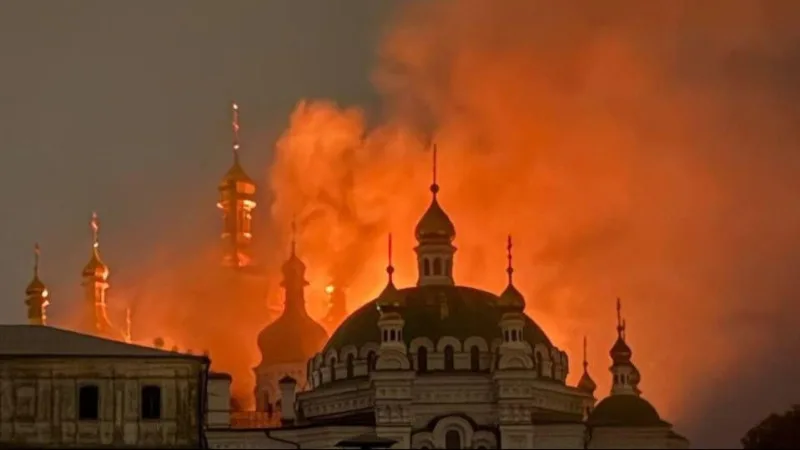 Киев в огне: ночная атака оставила город в руинах Актобе