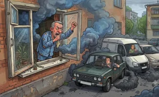 Заголовок: 'Международный конфликт: Выхлопы от машин как источник соседских разногласий и юридические советы по разрешению споров'